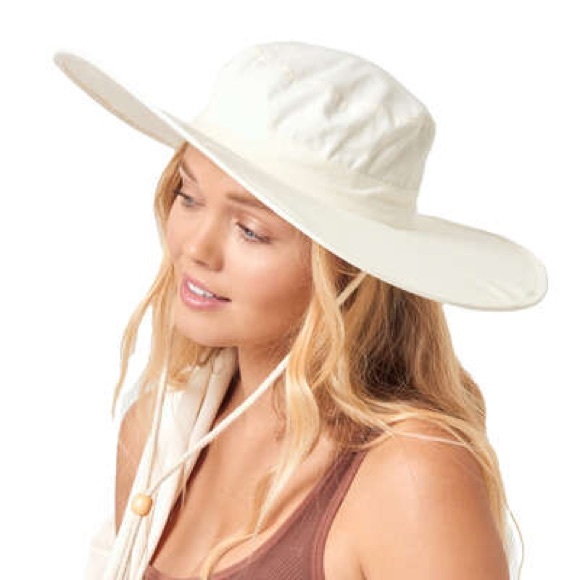 L*Space Women's Kokomo Hat Set Cream New with Tags - Picture 2 of 4
